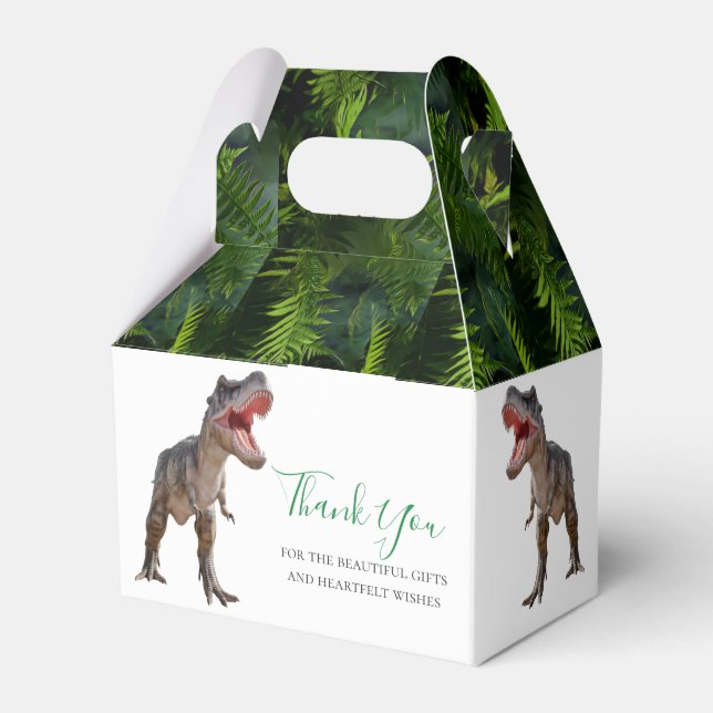 Caja Para Regalos Dinosaurios T Rex Jungle Jurassim World (Front Side)