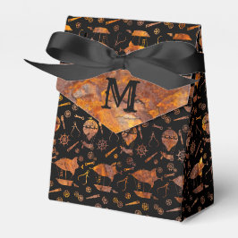 Caja Para Regalos Dirigibles oxidados coloridos Steampunk  Monograma