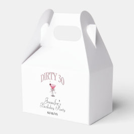 Caja Para Regalos Dirty 30 Coquette Birthday Party