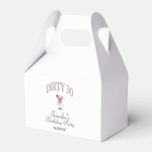 Caja Para Regalos Dirty 30 Coquette Birthday Party (Front Side)