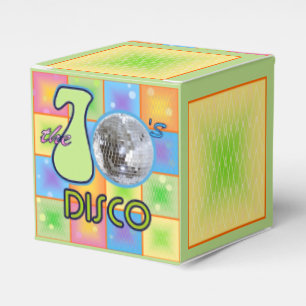 Caja Para Regalos disco 70s