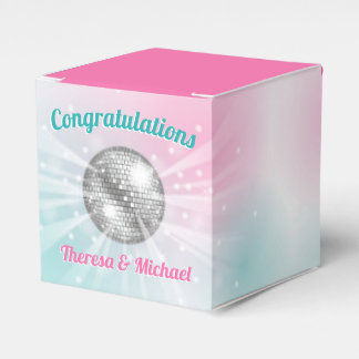Caja Para Regalos Disco Ball Baby Shower Groovy