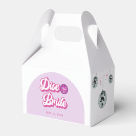 Caja Para Regalos Disco Bride Retro Pastel Groove Bachelorette