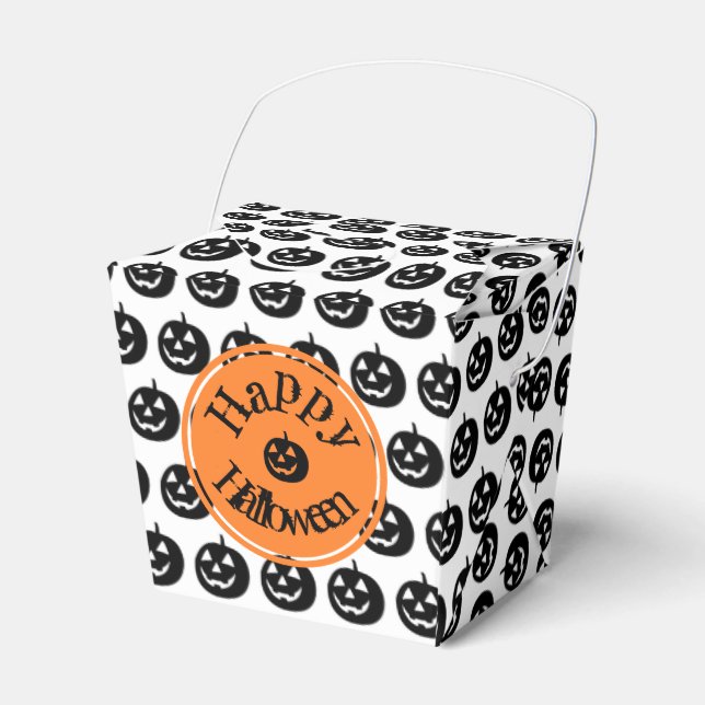 Caja Para Regalos Diseño de calabaza moderna de Halloween (Front Side)