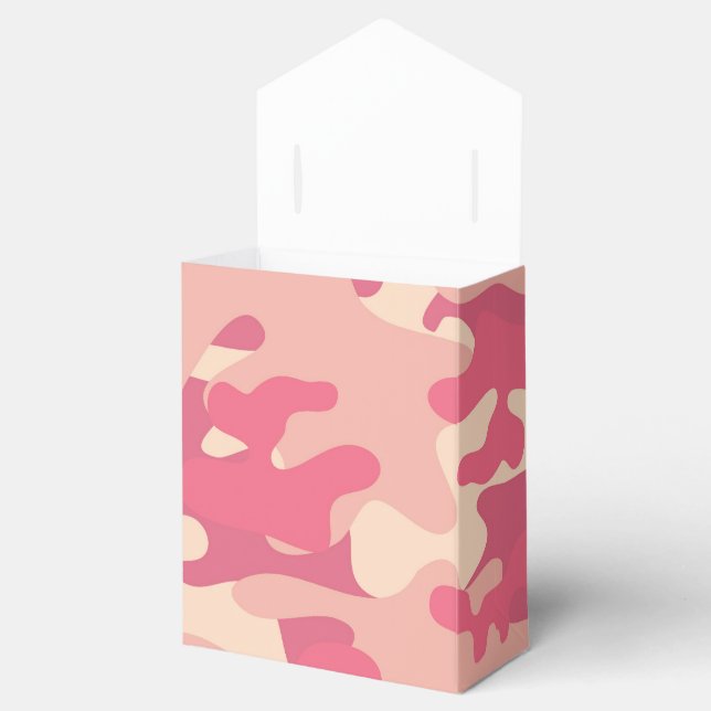 Caja Para Regalos Diseño de camo rosa (Abierto)