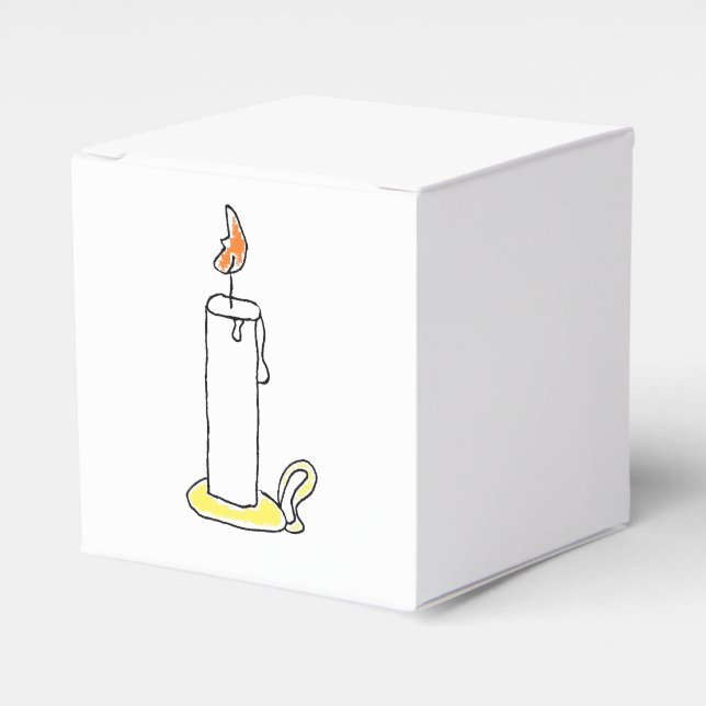 Caja Para Regalos Diseño de candelabros para festividades navideñas  (Costado Anverso)