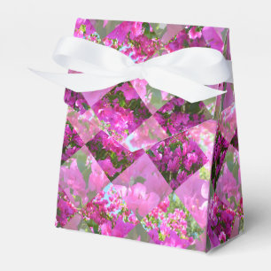 Caja Para Regalos Diseño de corte de diamantes de flores de buganvil