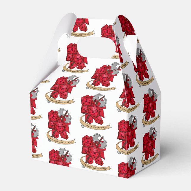 Caja Para Regalos Diseño de dados bárbaros (Front Side)