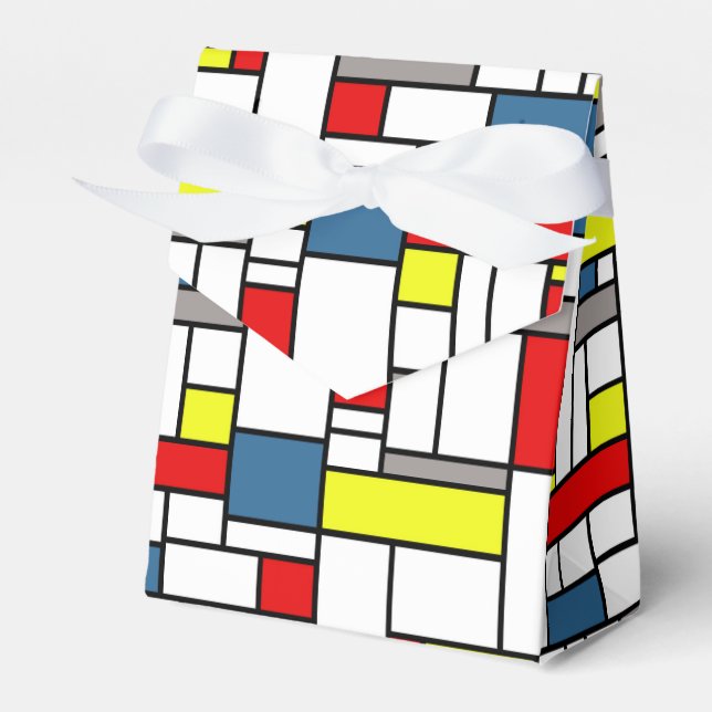 Caja Para Regalos Diseño de estilo mondriano (Front Side)