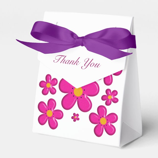 Caja Para Regalos Diseño de guardería floral retro (Front Side)