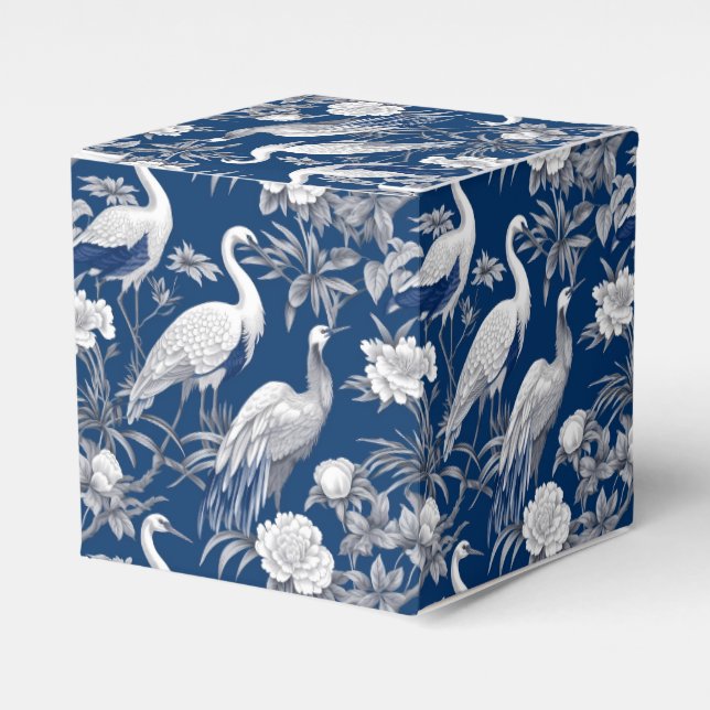 Caja Para Regalos Diseño de la serie Chinoserie azul y blanco 7 (Costado Anverso)