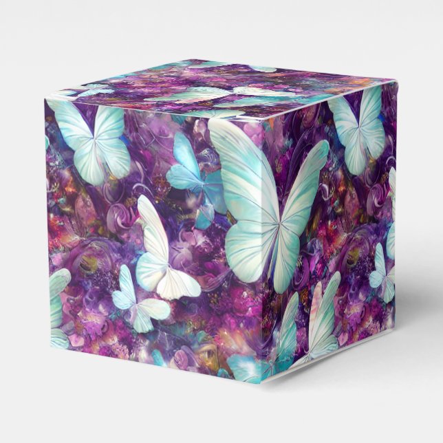 Caja Para Regalos Diseño de la serie de mariposa mística 7 (Costado Anverso)