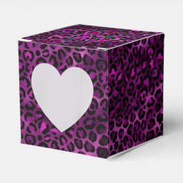 Caja Para Regalos Diseño de la serie Leopardo púrpura y dorado 3