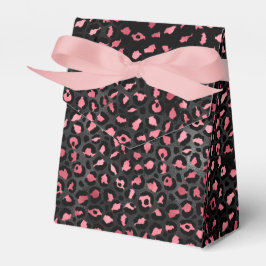 Caja Para Regalos Diseño de la serie Leopardo Rosa y Dorado 14
