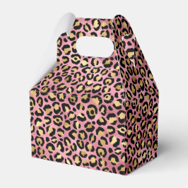 Caja Para Regalos Diseño de la serie Leopardo rosa y dorado 15