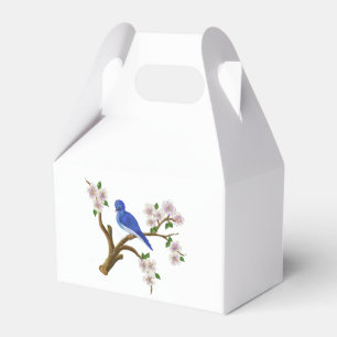 Caja Para Regalos diseño de pájaro salvaje azul