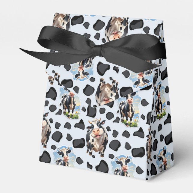 Caja Para Regalos Diseño de patrones de animales de vaca (Front Side)
