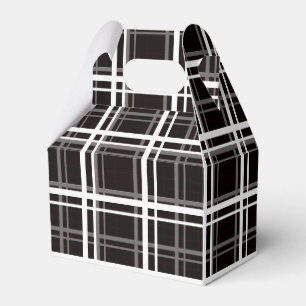 Caja Para Regalos Diseño de patrones de bandas de cuadrícula de plás