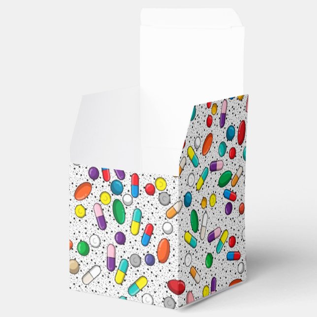 Caja Para Regalos Diseño de píldora de Médica en farmacia de enferme (Abierto)