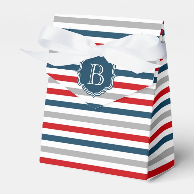 Caja Para Regalos Diseño del monograma (Front Side)