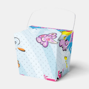 Caja Para Regalos Diseño femenino del superhéroe del estilo cómic