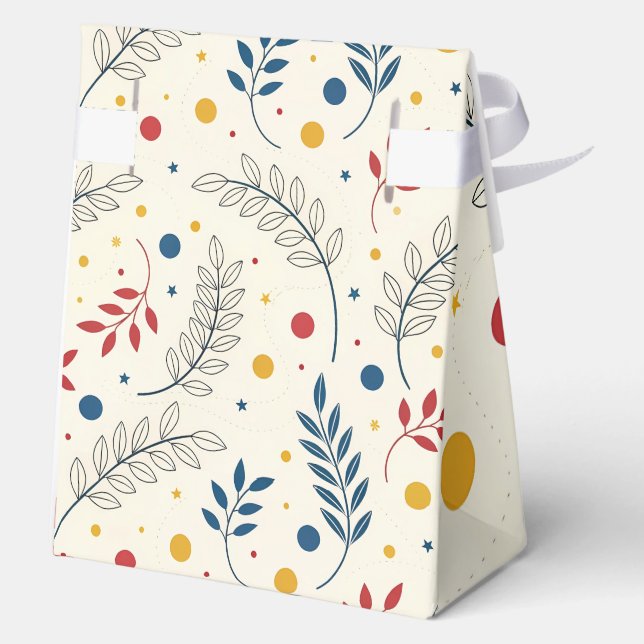 Caja Para Regalos Diseño floral (Reverso )