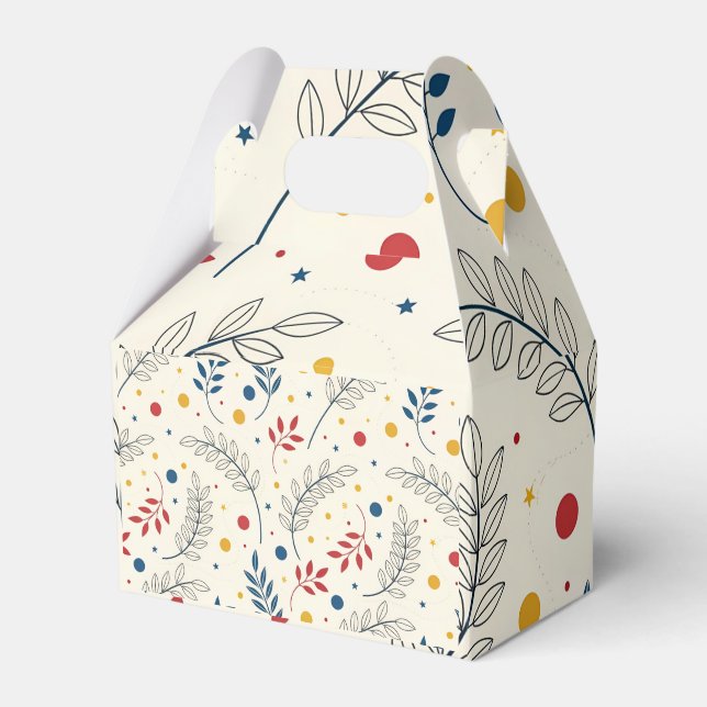 Caja Para Regalos Diseño floral (Front Side)