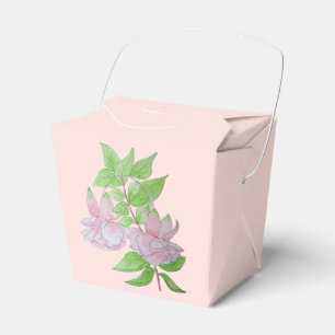 Caja Para Regalos diseño floral original de flores rosa bonito