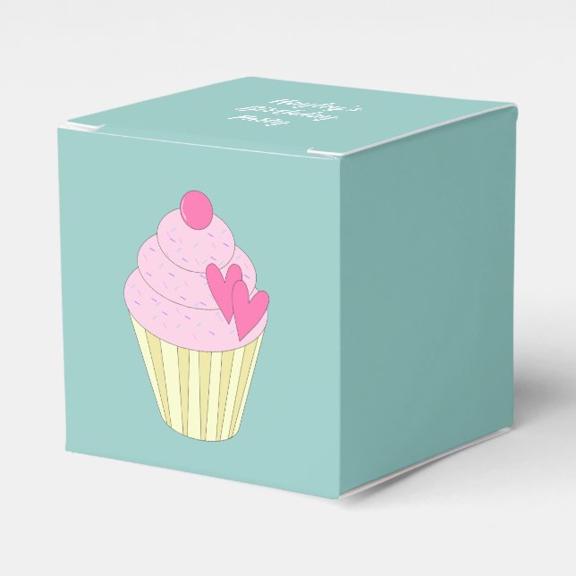 Caja Para Regalos Diseño illusima Turquesa (Costado Anverso)