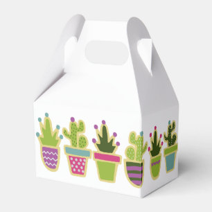 Caja Para Regalos Diseño lindo del cactus con color de fondo de