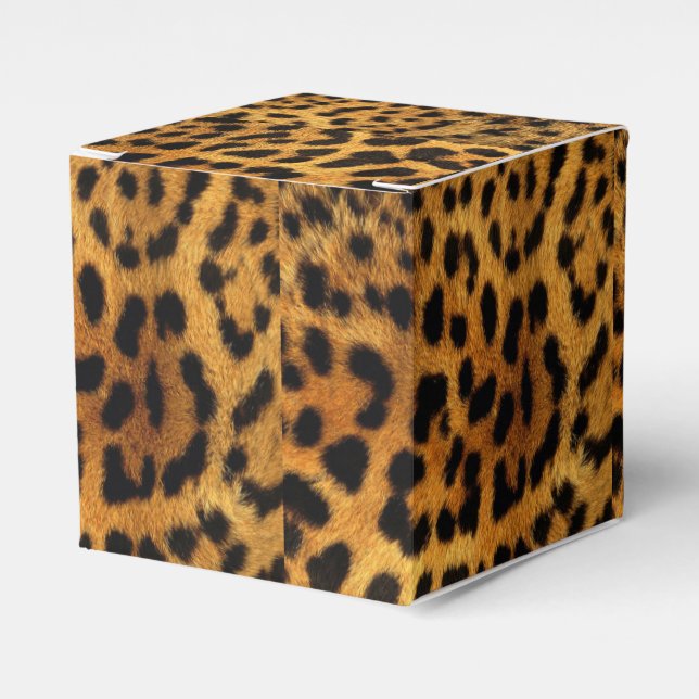Caja Para Regalos diseño moderno de estampado de animales de safari (Costado Anverso)