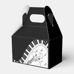 Caja Para Regalos Diseño musical de teclado de piano