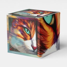 Caja Para Regalos Diseño ocular del gato