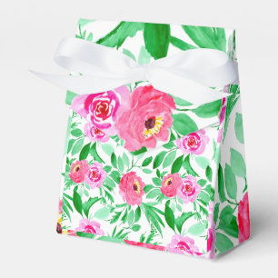 Caja Para Regalos Diseño retro del arte de la acuarela