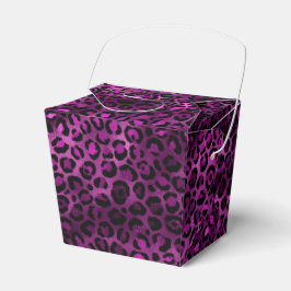 Caja Para Regalos Diseño serie Leopardo morado y dorado 3