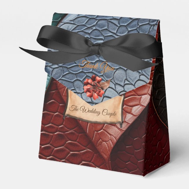 Caja Para Regalos Diseños artísticos de textura de cuero artístico (Front Side)