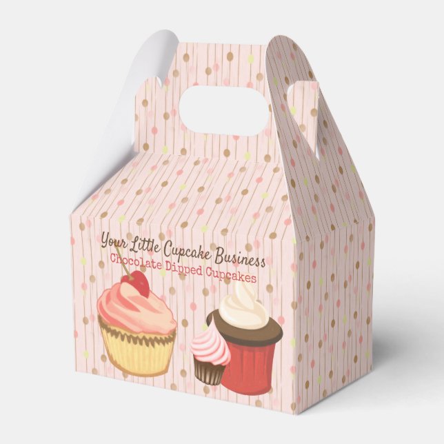 Caja Para Regalos Diversión de Cupcake (Front Side)
