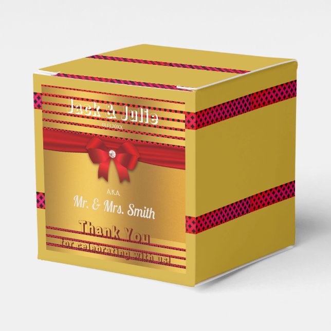 Caja Para Regalos Diversión de fiesta de boda (Costado Anverso)