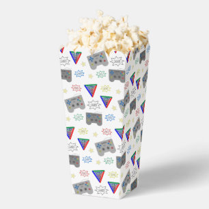Caja Para Regalos Diversión y fantasía 3 sistemas de gamer palomitas