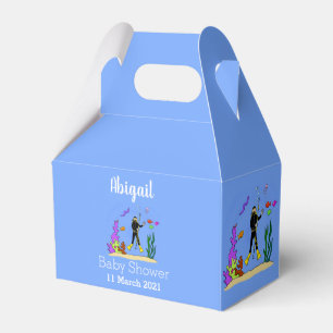 Caja Para Regalos Divertido buzo de buceo y criaturas del mar de pec