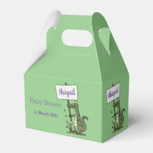 Caja Para Regalos Divertido cocodrilo alineador con personalizado de