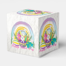 Caja Para Regalos Divertido conejo feliz día de Pascua