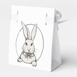 Caja Para Regalos Divertido conejo vintage personalizado feliz Pascu