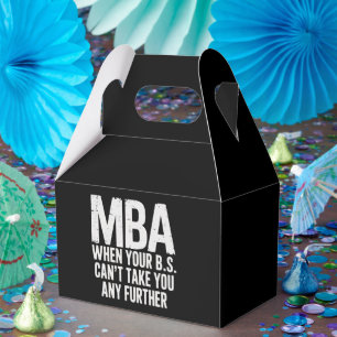 Caja Para Regalos Divertido día de graduación de Maestría en Adminis