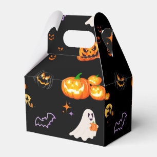 Caja Para Regalos Divertido murciélago fantasma de la Calabaza Bruja