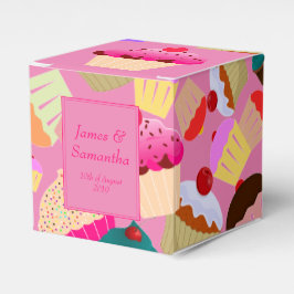 Caja Para Regalos Divertido, pastel rosa brillante - Boda
