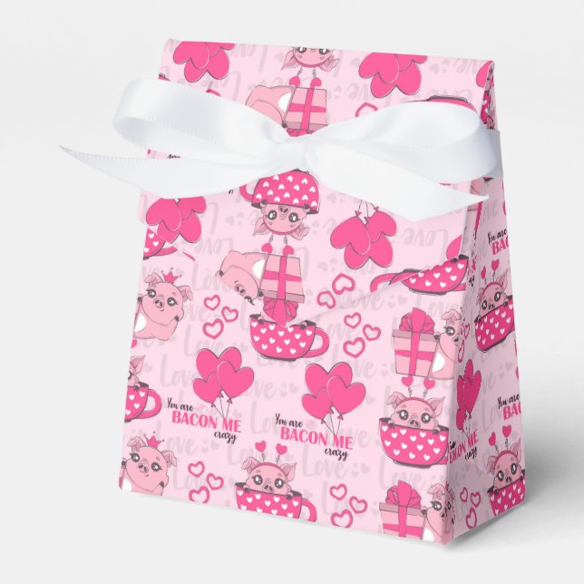 Caja Para Regalos Divertido pig Love Pun (Front Side)