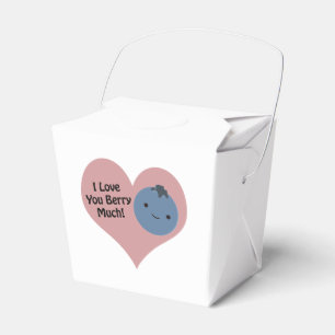 Caja Para Regalos Divertido Te Amo Mucho Morado Azul Cute Kawaii