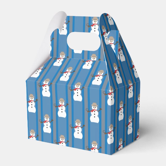 Caja Para Regalos Divertido y divertido detective Snowman (Front Side)