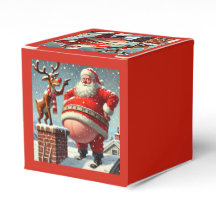 Diviértete Papá Noel y Reno de Navidad